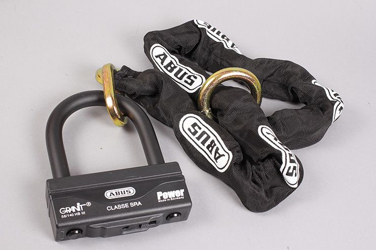 Замок мото Abus 58/140HBIII100+12KS 120 см петля с замком 19 уровень