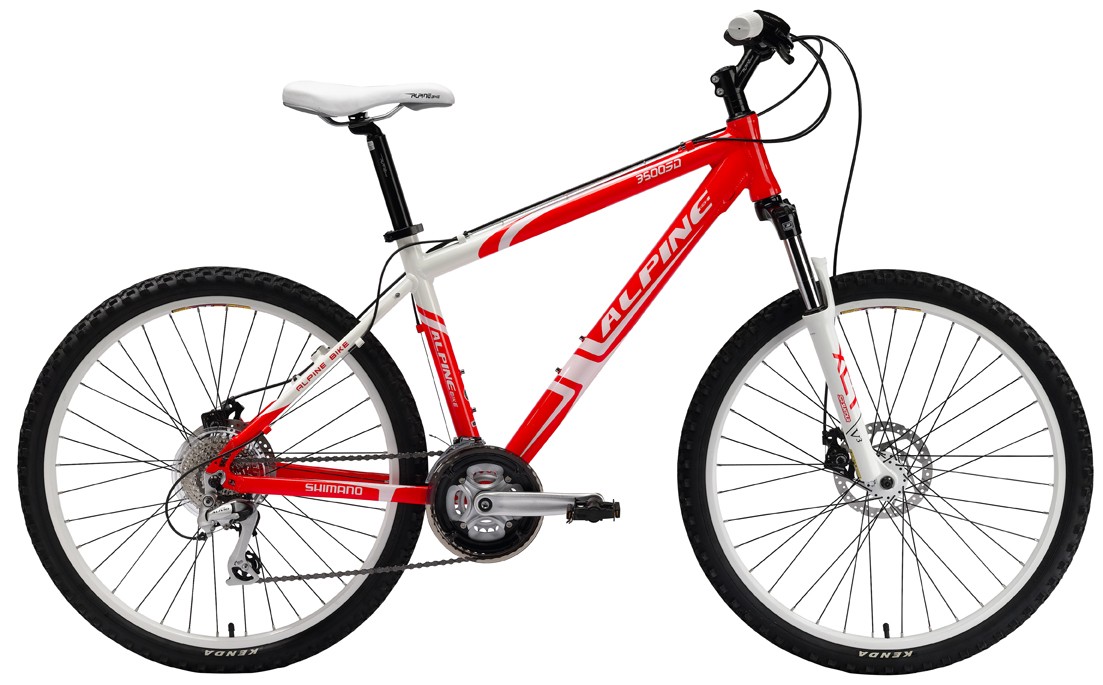 Велосипед Alpine Bike 3500SD Красно-белый