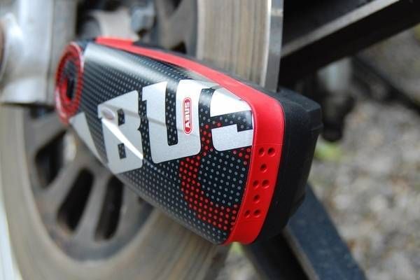 Замок мото Abus Detecto 7000 RS1 sonic красный на тормозной диск 13 уровень