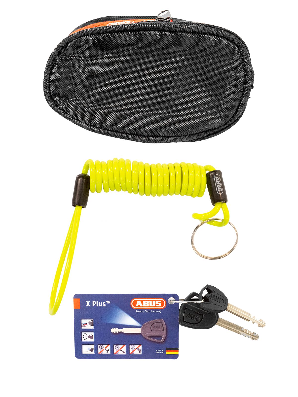 Замок мото ABUS GRANIT SLEDG 77 web желтый