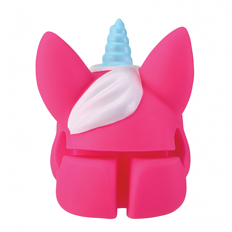 Насадка на руль "Единорог" розовая