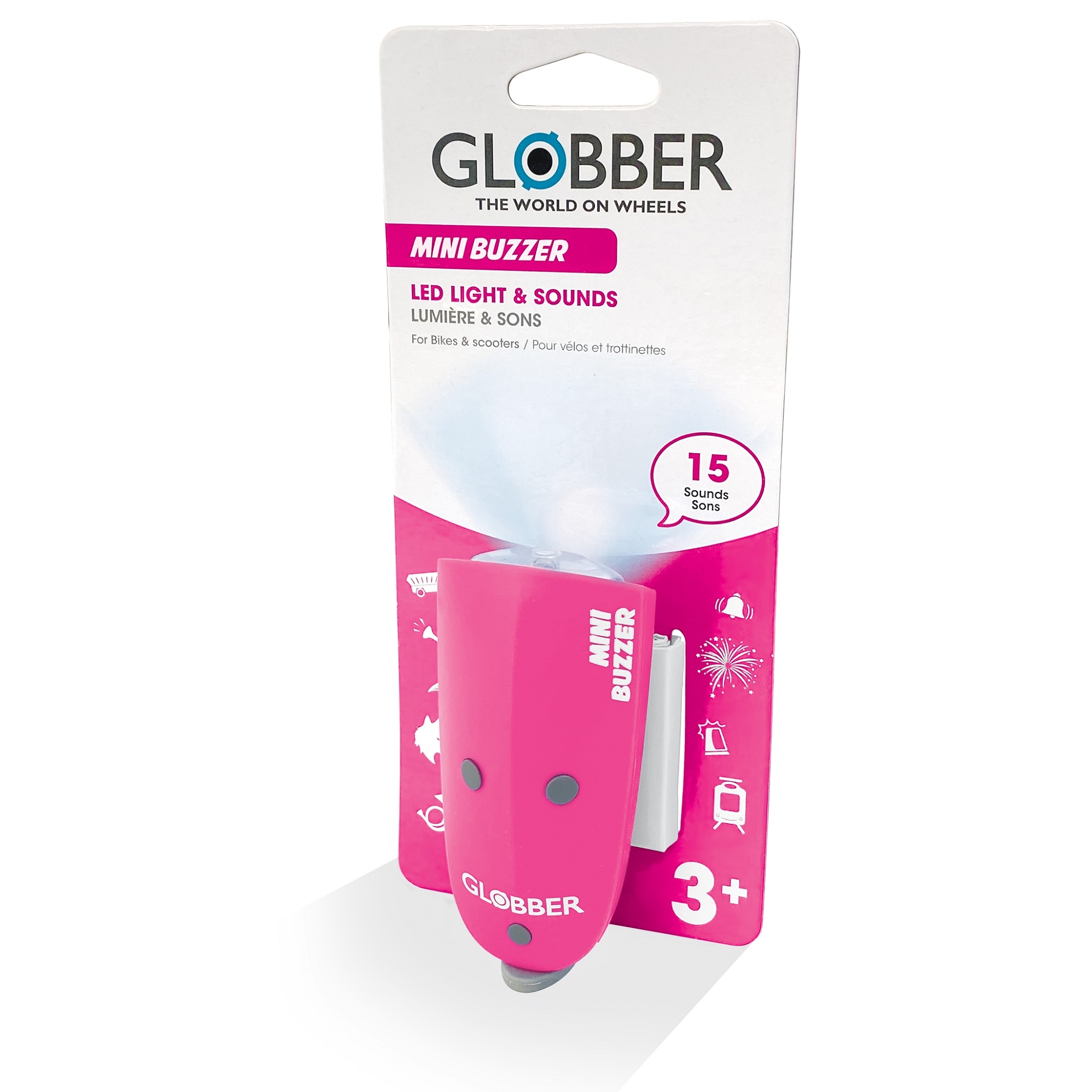 Звонок GLOBBER MINI BUZZER розовый