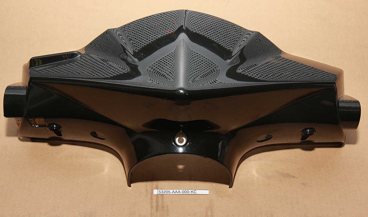 Облицовка руля передняя чёрный (BK-007U) SYM