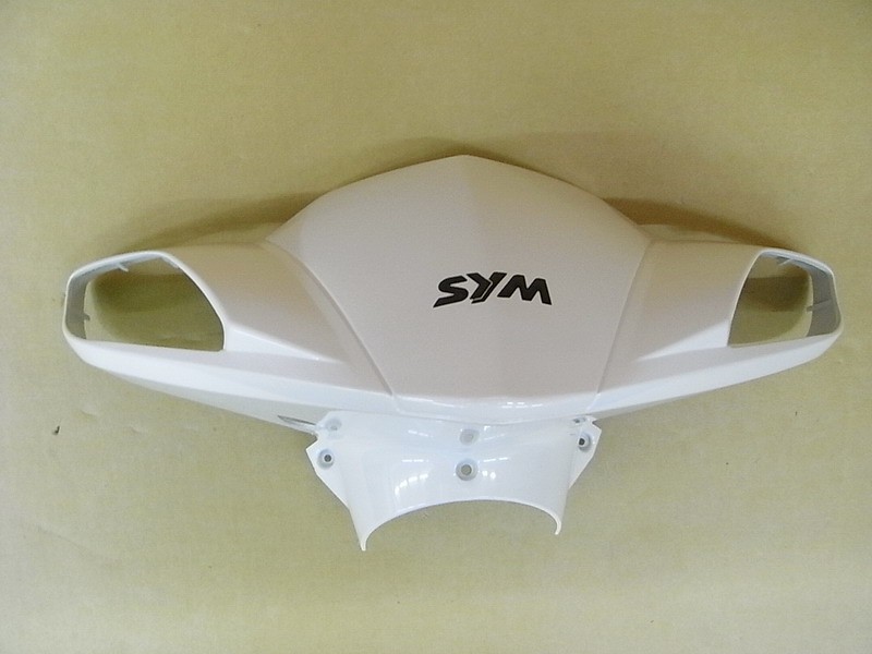 Облицовка руля передняя белый_WH-003P SYM Jetsport 50