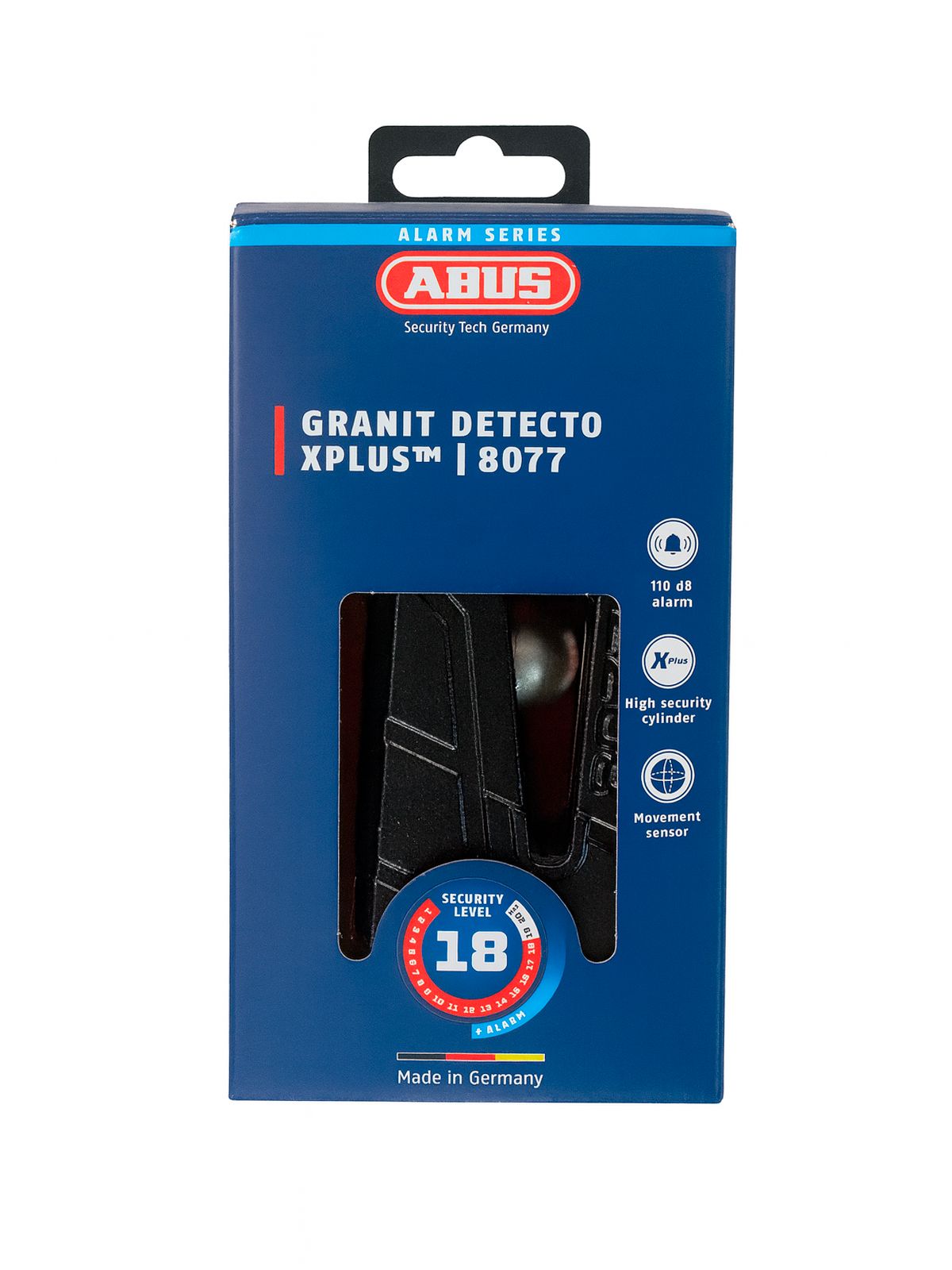 Замок мото ABUS GRANIT DETECTO X-Plus 8077 на диск черный