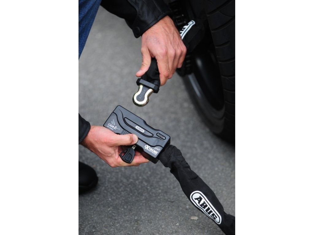 Замок мото Abus 59/12HKS140 140 см черный Extreme-Chain-Plus 20 уровень