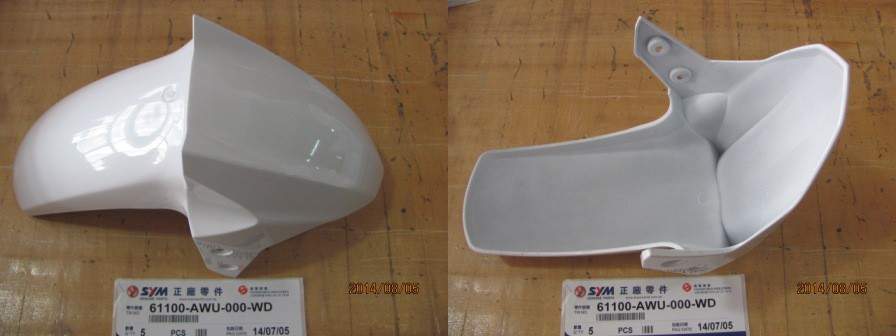 Крыло переднее белое SYM