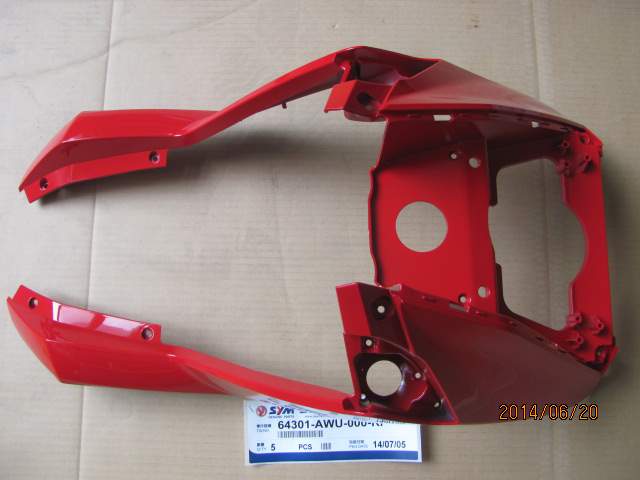 Облицовка передняя Crox 125 (красная) SYM