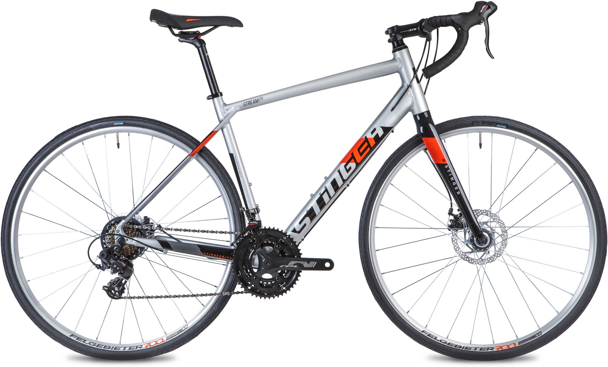 Велосипед STINGER 700C STREAM STD 2022 серебристый