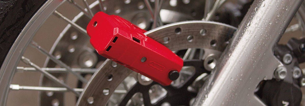 Замок мото ABUS GRANIT Detecto X-Plus 8077 на диск красный