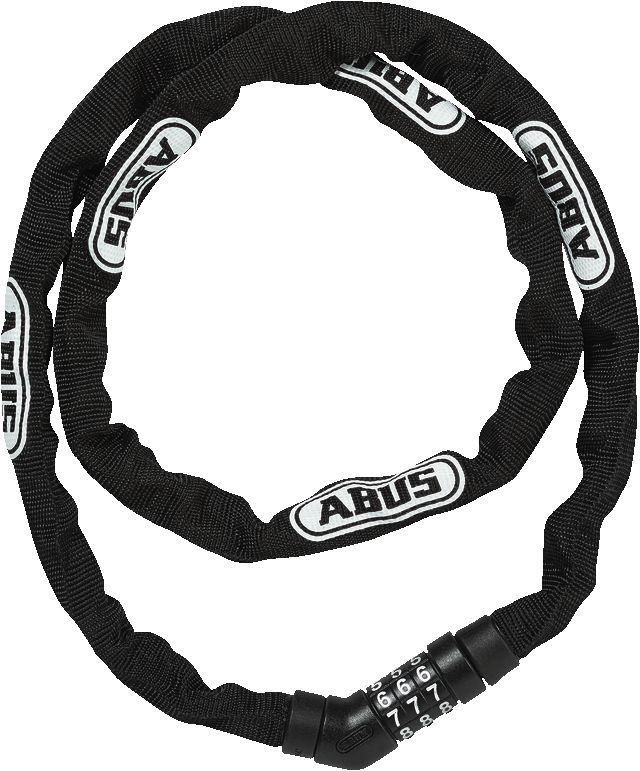 Замок вело Abus 4804C/110 BK STEEL-O-CHAIN черный, цепь 110см, код, 3/15