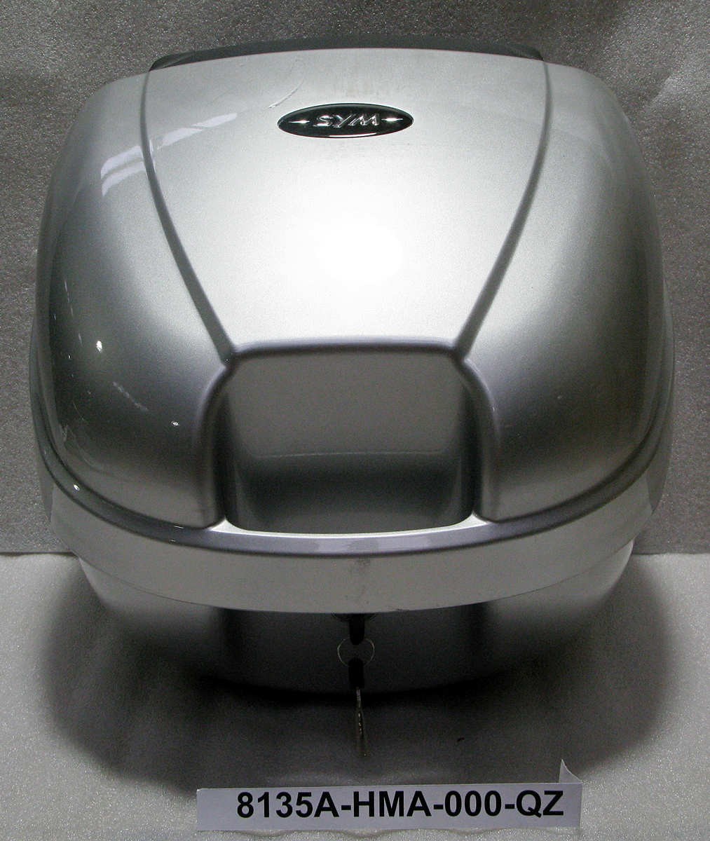 Кофр со спинкой, 30,5л серебряный SYM