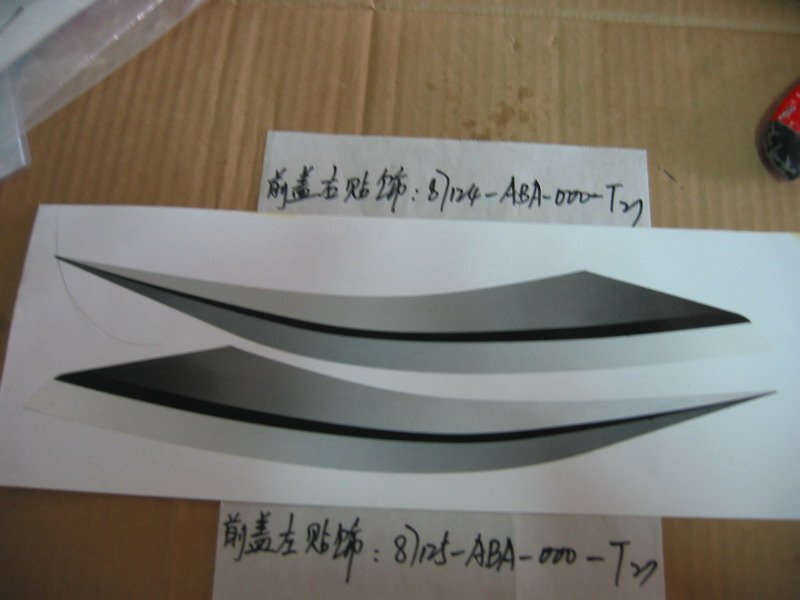 Наклейка на пластик передний правый тип 3 SYM