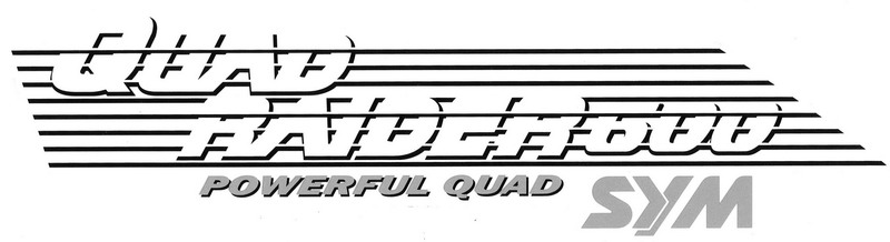 Наклейка бокового левого пластика SYM