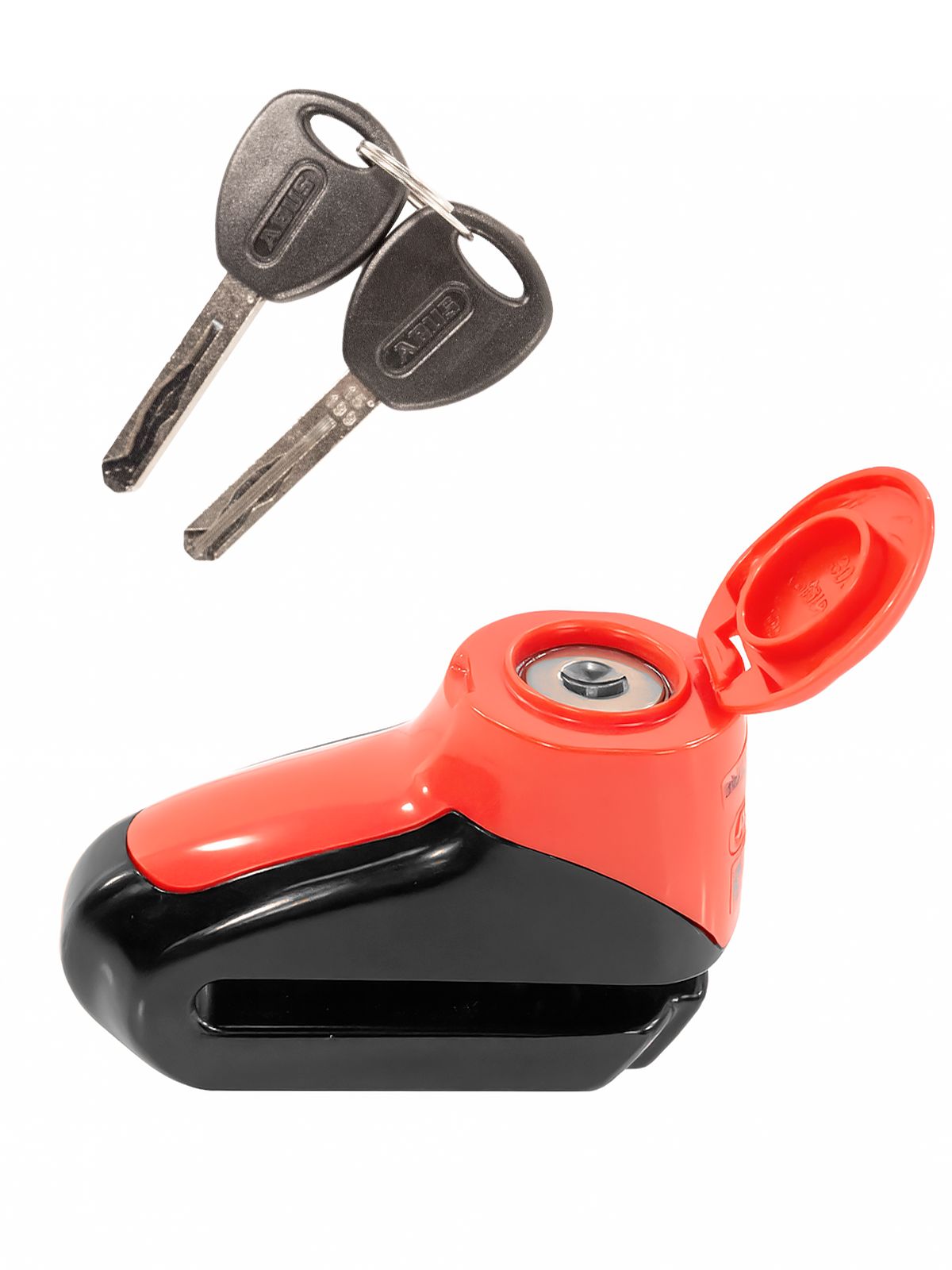 Замок мото Abus 303 красный на тормозной диск 5 мм 4 уровень