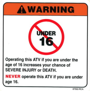 Наклейка информационная SYM