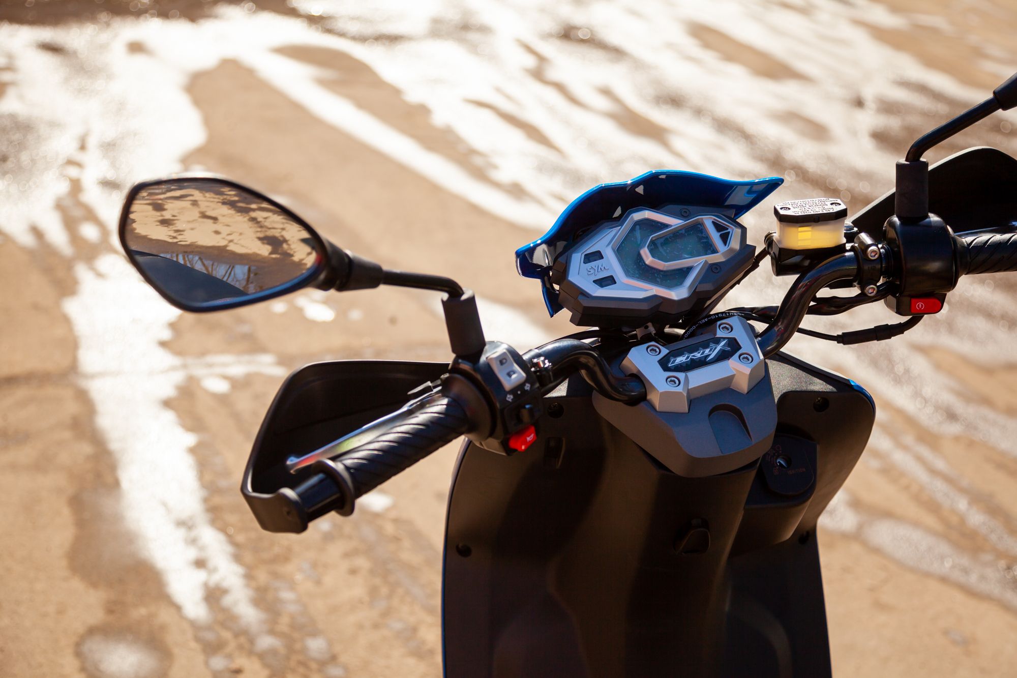 Скутер SYM CROX 125 Ярко Синий/ Матовый Темно-Серый