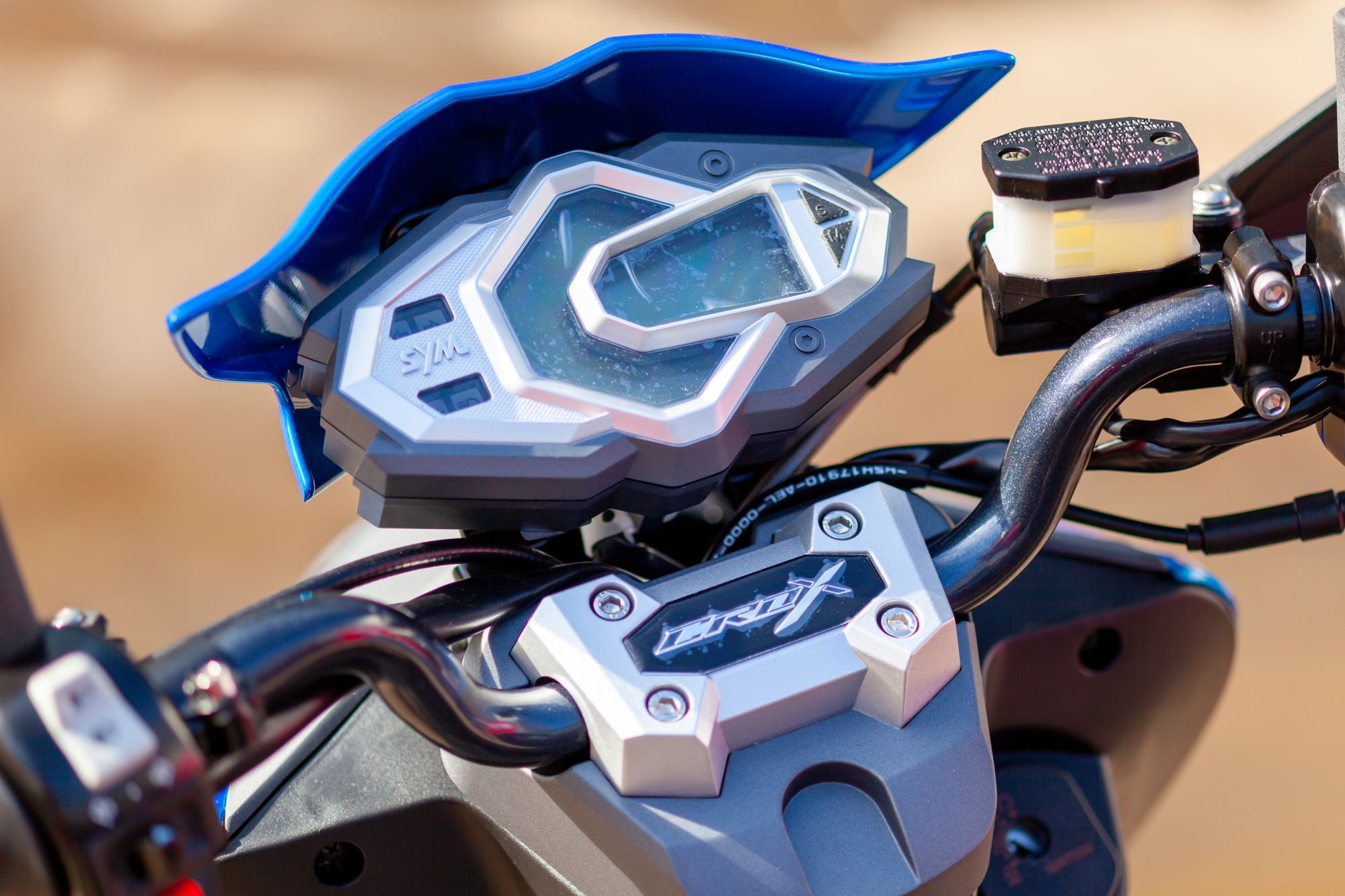 Скутер SYM CROX 125 Ярко Синий/ Матовый Темно-Серый