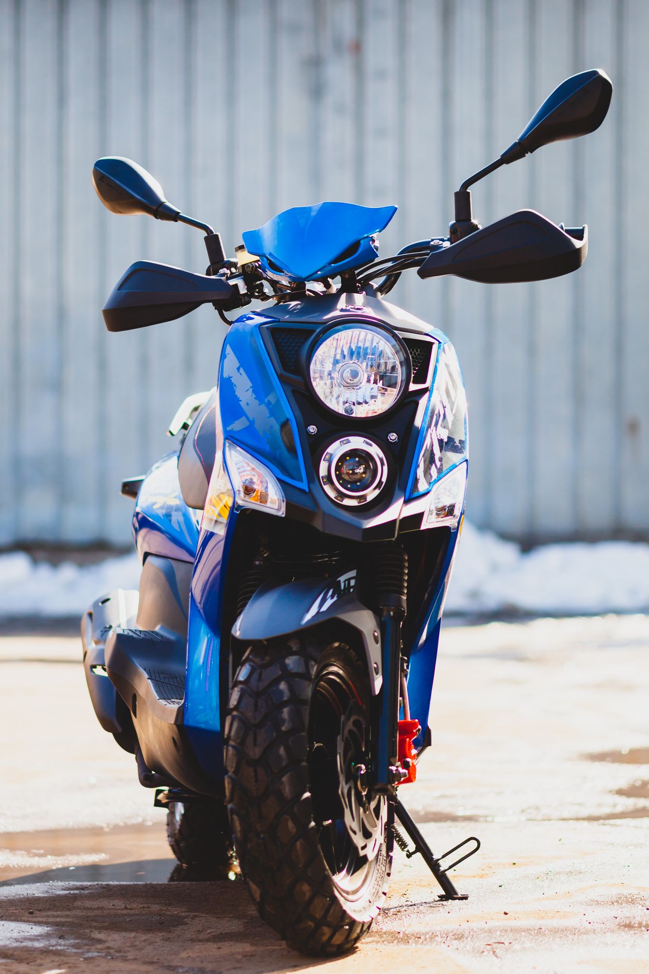 Скутер SYM CROX 125 Ярко Синий/ Матовый Темно-Серый