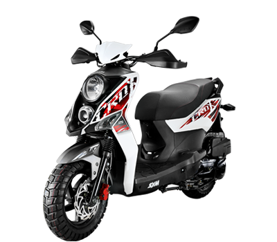 Скутер SYM CROX 125 Белый/ Матовый Темно-Серый