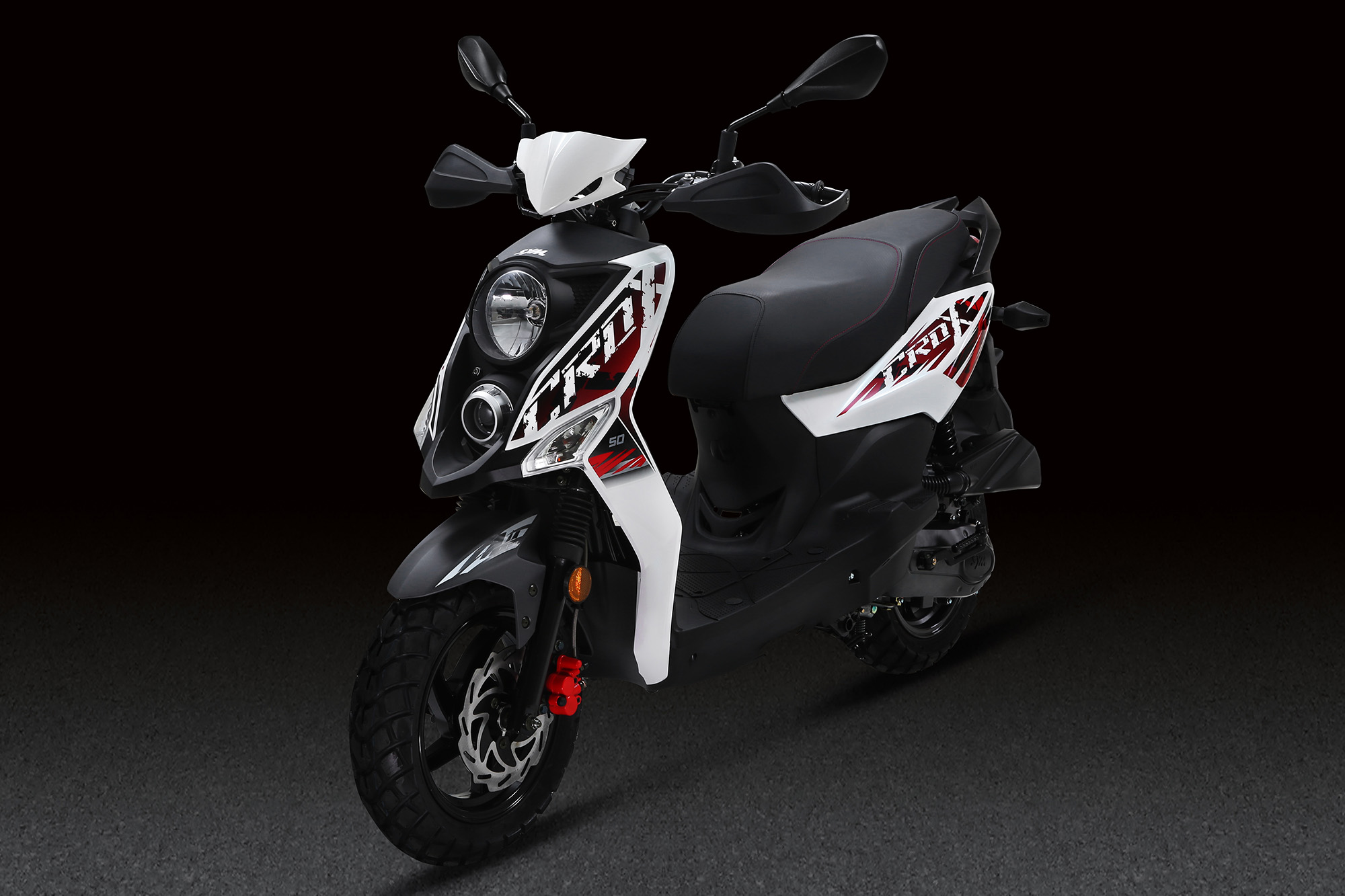 Скутер SYM CROX 125 Белый/ Матовый Темно-Серый