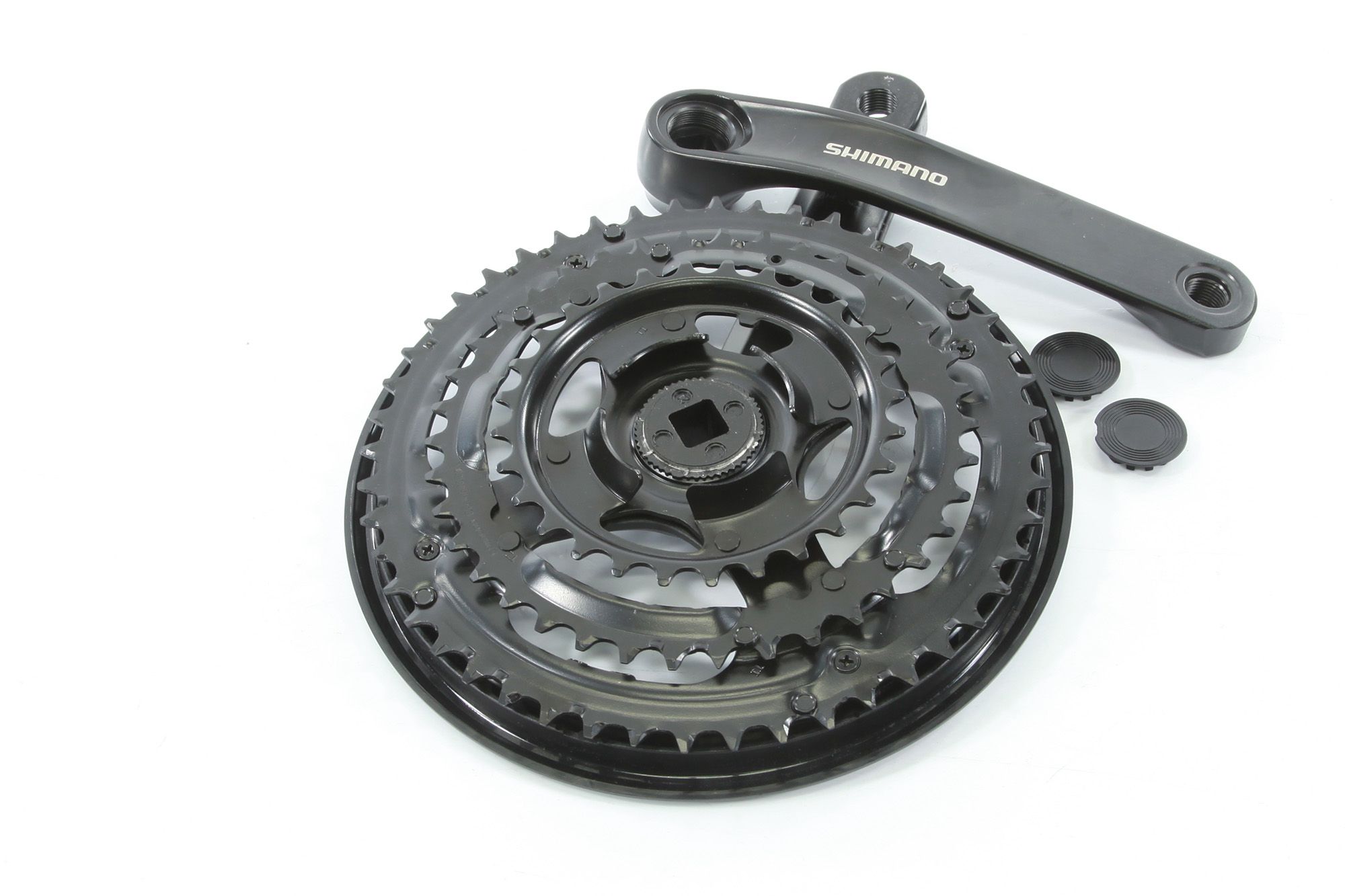 Система Shimano TY301, 170мм, Кв, 48/38/28, с защитой, черн, б/уп