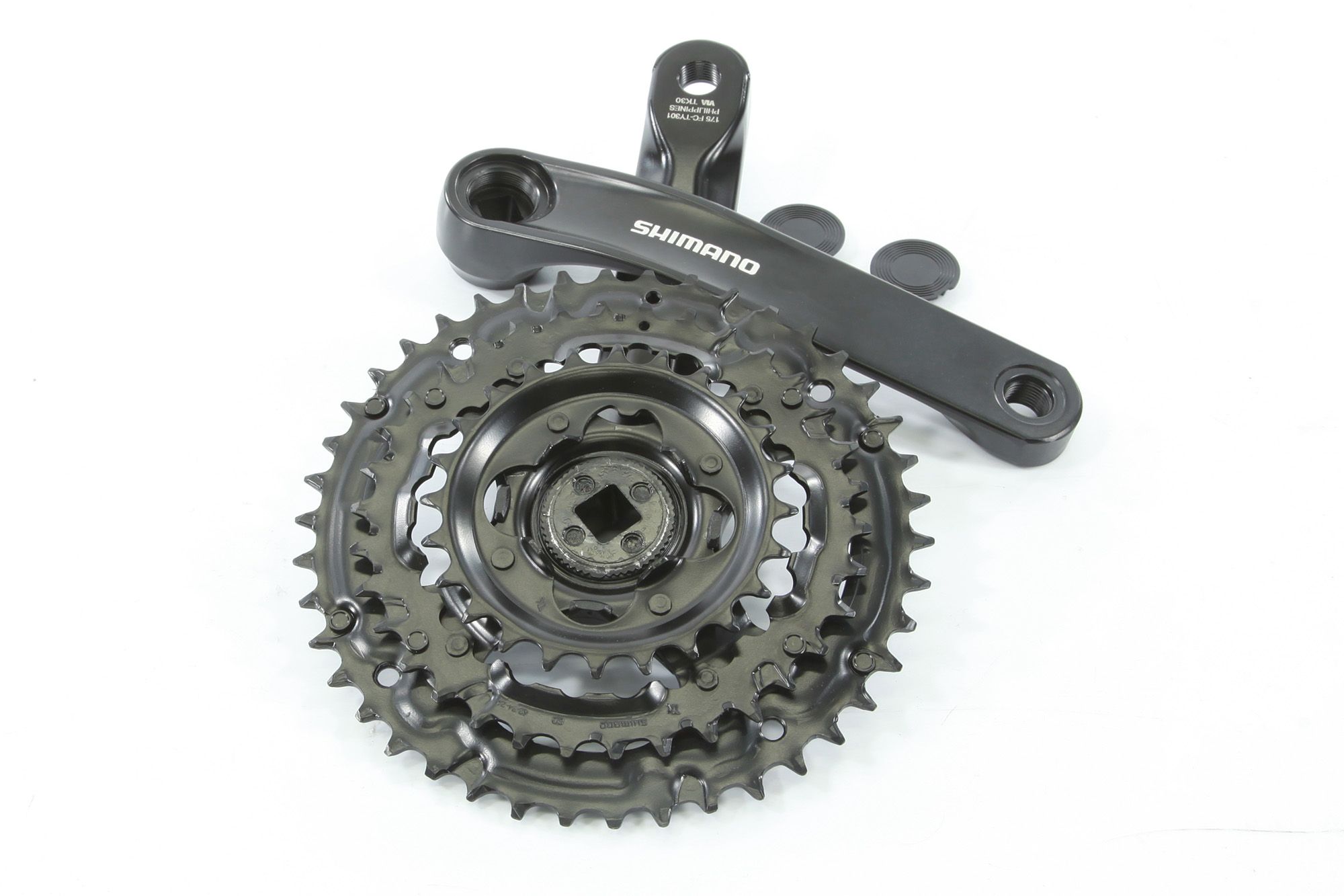 Система Shimano TY301, 175мм, Кв, 42/34/24, без защ,, черн, б/уп