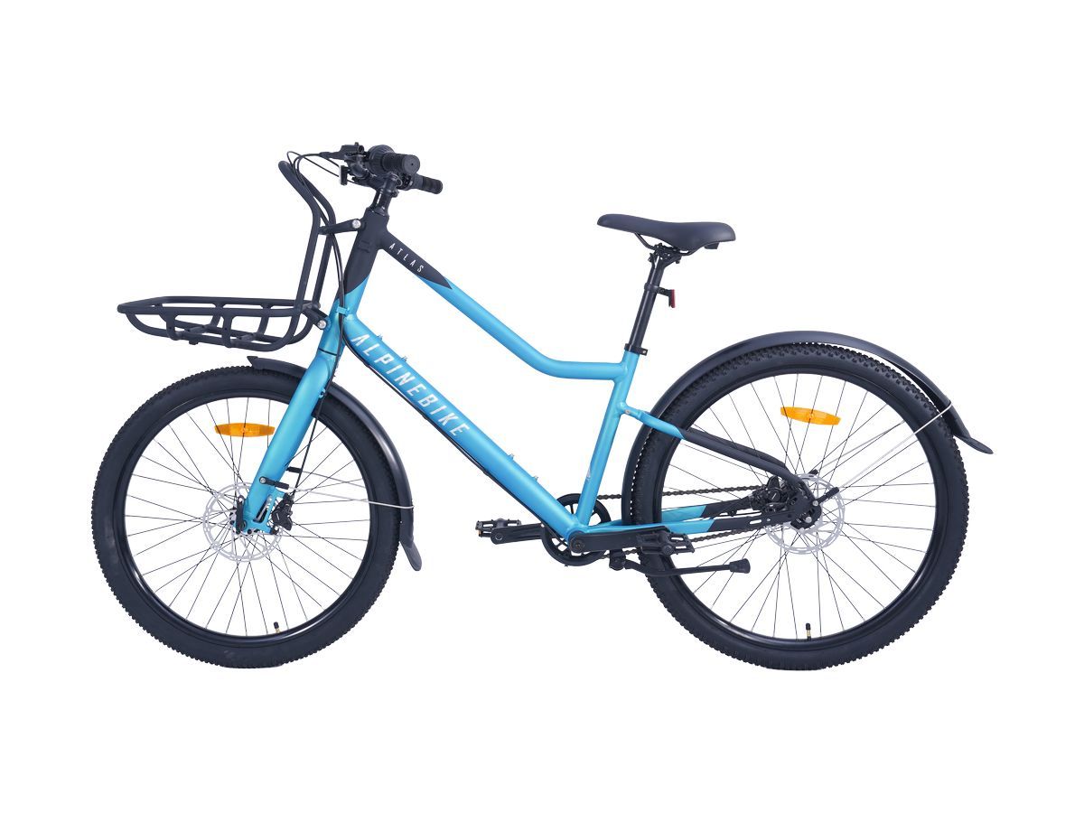 Велосипед городской карго  Alpinebike Atlas 3 авиа голубой