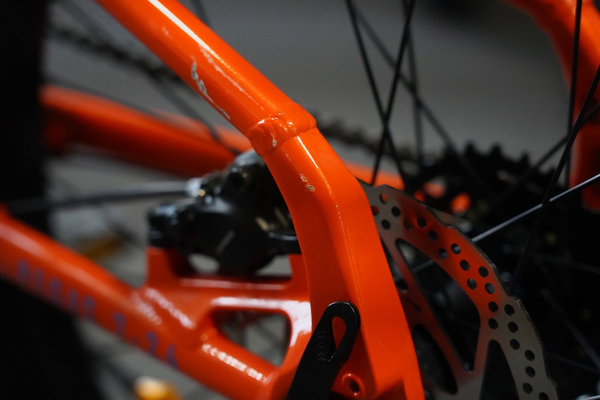 Велосипед подростковый Alpinebike Pegas 7-24 рассветный оранжевый