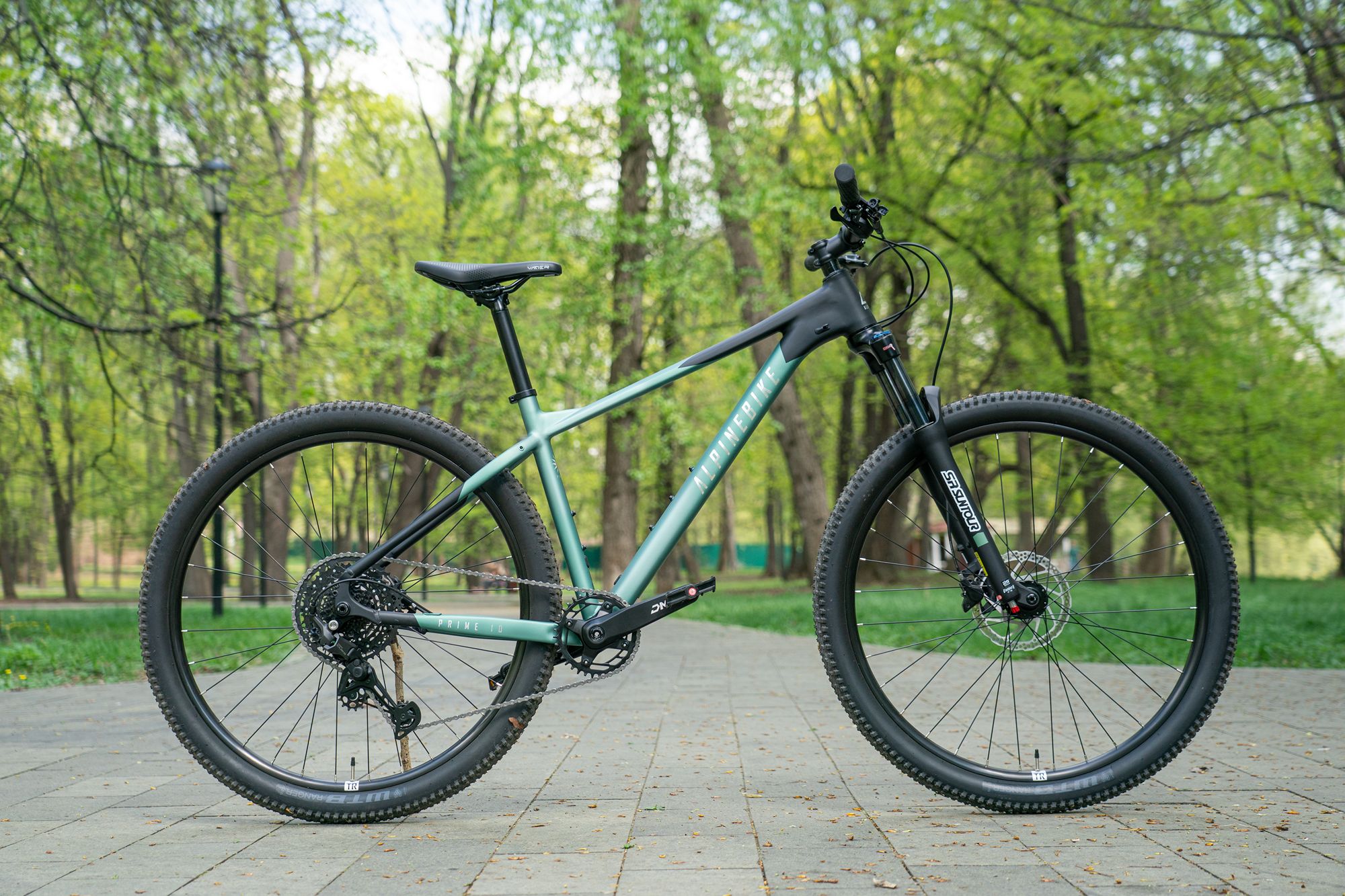 Велосипед горный Alpinebike Prime 10 туманный зеленый