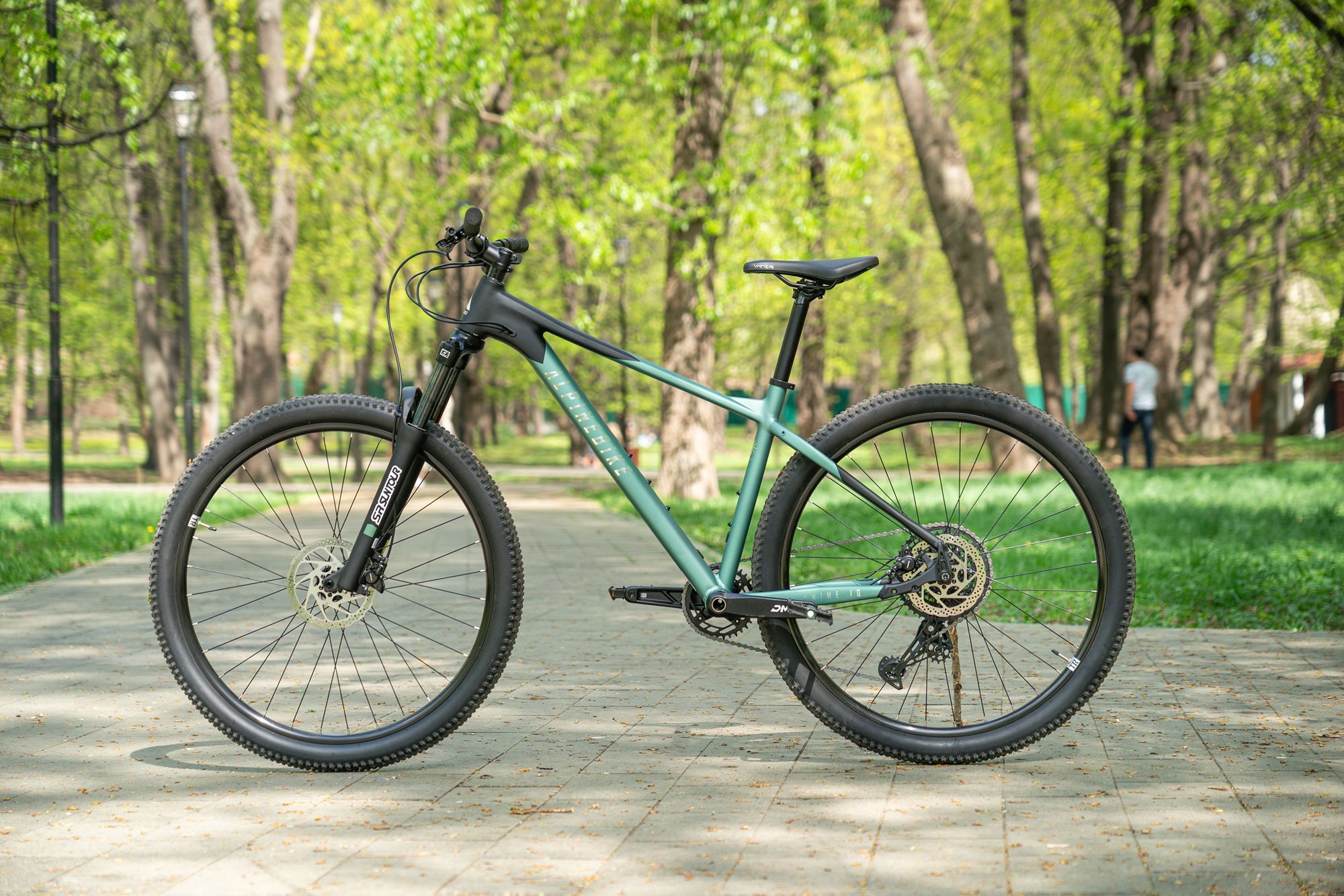 Велосипед горный Alpinebike Prime 10 туманный зеленый