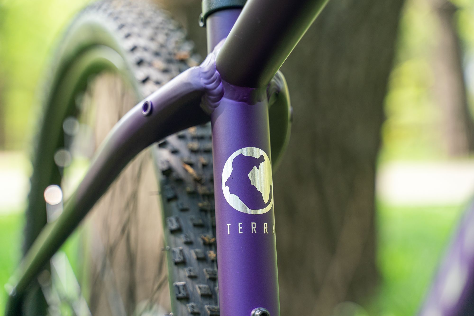 Велосипед горный Alpinebike Terra 9 фиолетовый космос