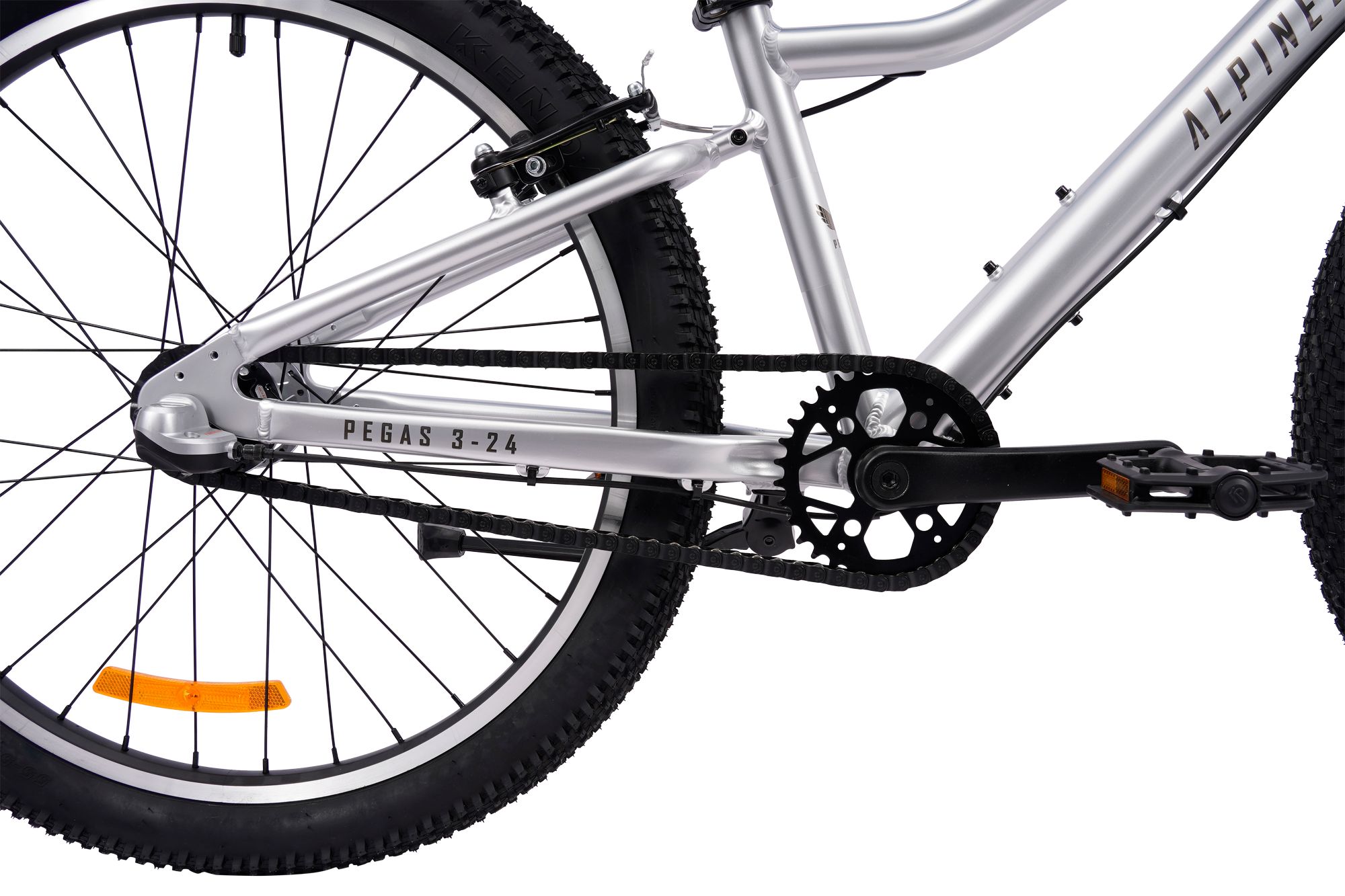 Велосипед подростковый Alpinebike Pegas 3-24, один размер, цвет Серый