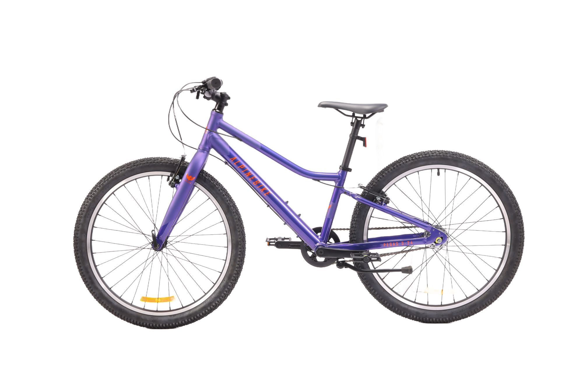 Велосипед подростковый Alpinebike Pegas 3-24, один размер, цвет Фиолетовый
