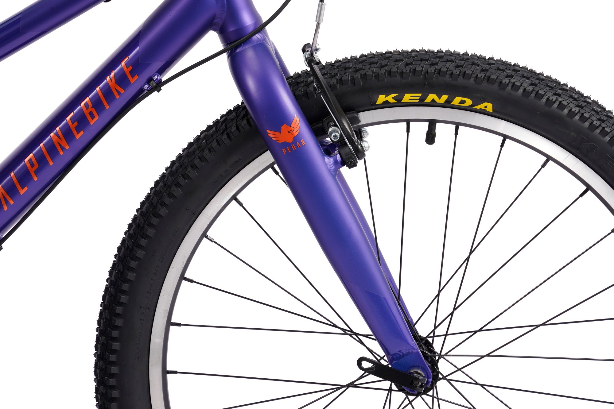 Велосипед подростковый Alpinebike Pegas 3-24, один размер, цвет Фиолетовый