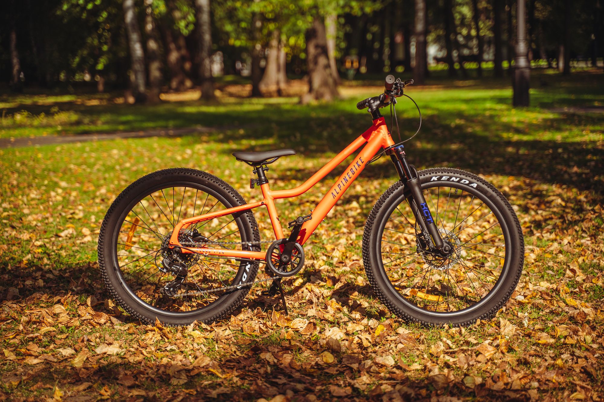 Велосипед подростковый Alpinebike Pegas 7-24, один размер, цвет Оранжевый