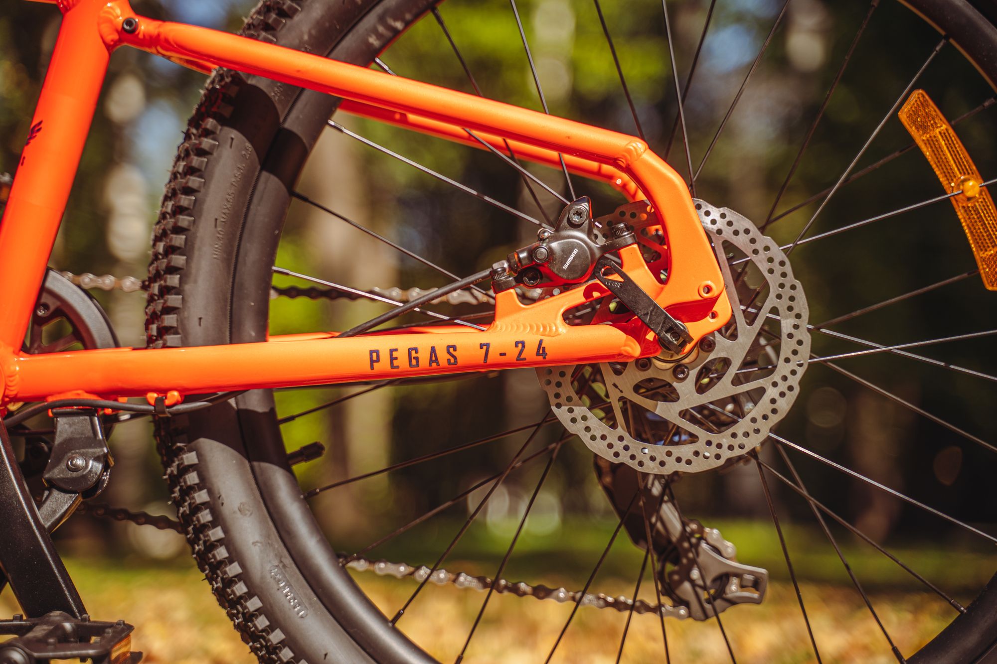 Велосипед подростковый Alpinebike Pegas 7-24, один размер, цвет Оранжевый