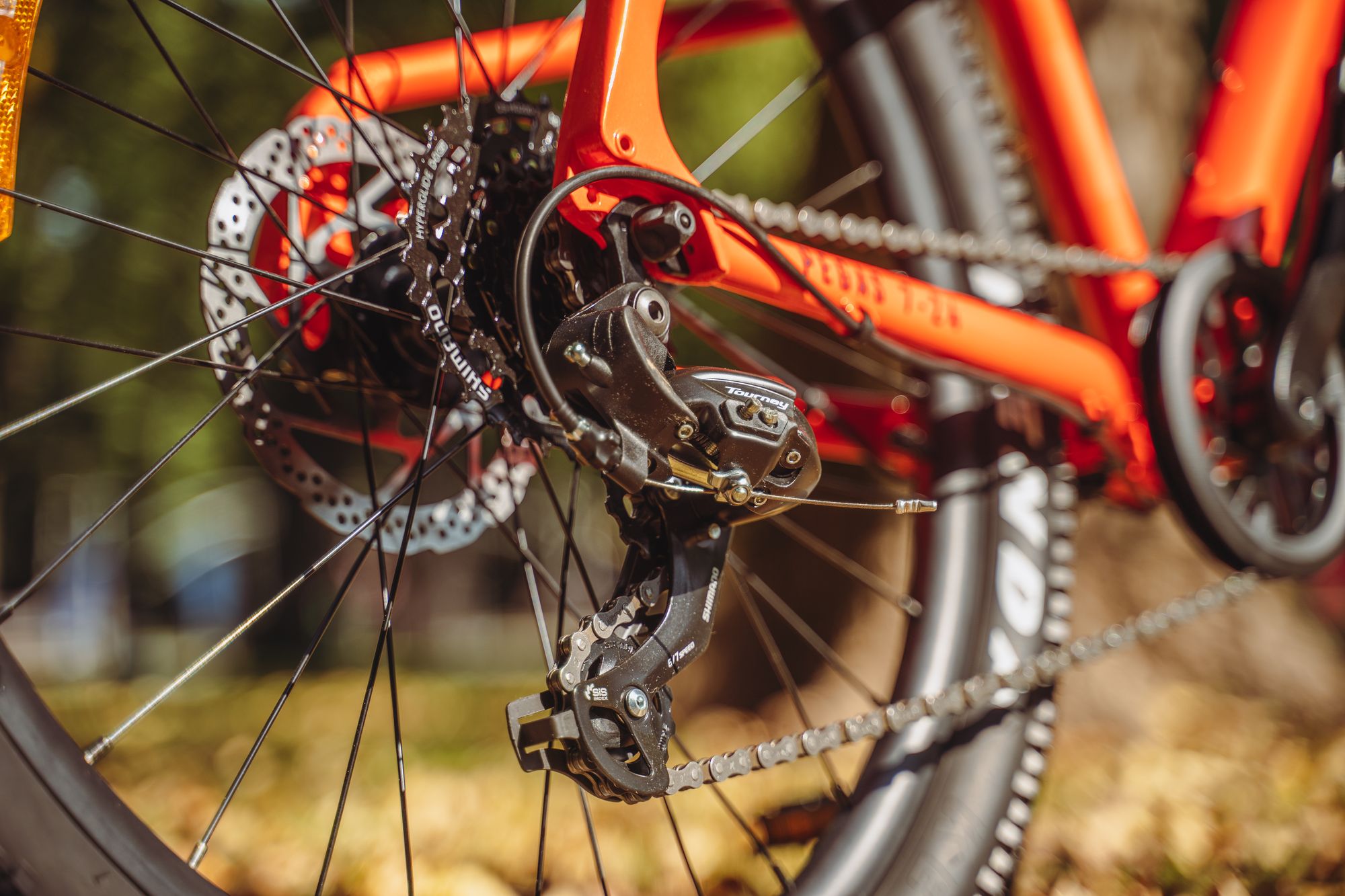 Велосипед подростковый Alpinebike Pegas 7-24, один размер, цвет Оранжевый