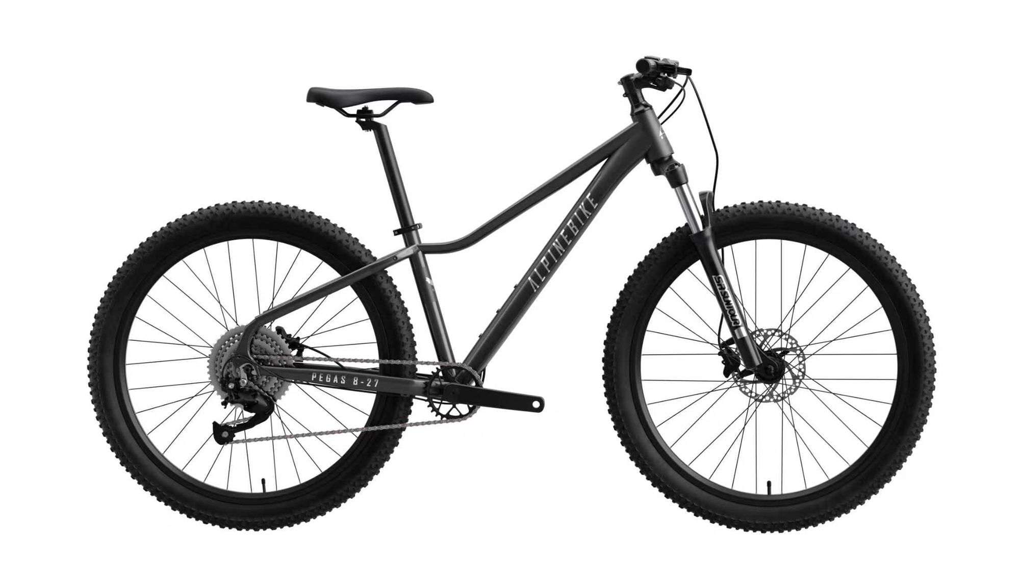 Велосипед подростковый Alpinebike Pegas 8-27, размер XS (ETT 560), цвет Черный