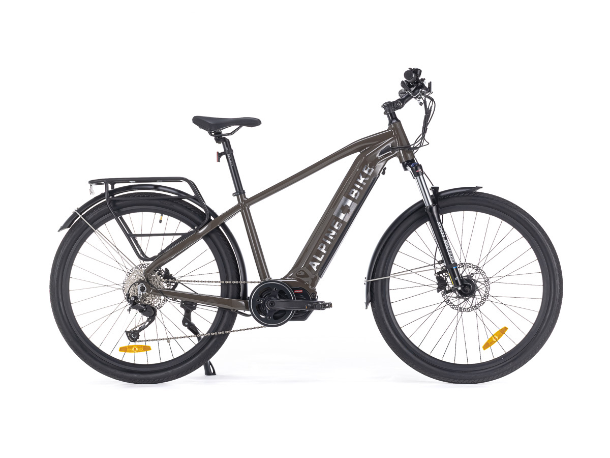 Велосипед электрогибрид Alpinebike Dammastock MTB+ размер L цвет Темный шоколад