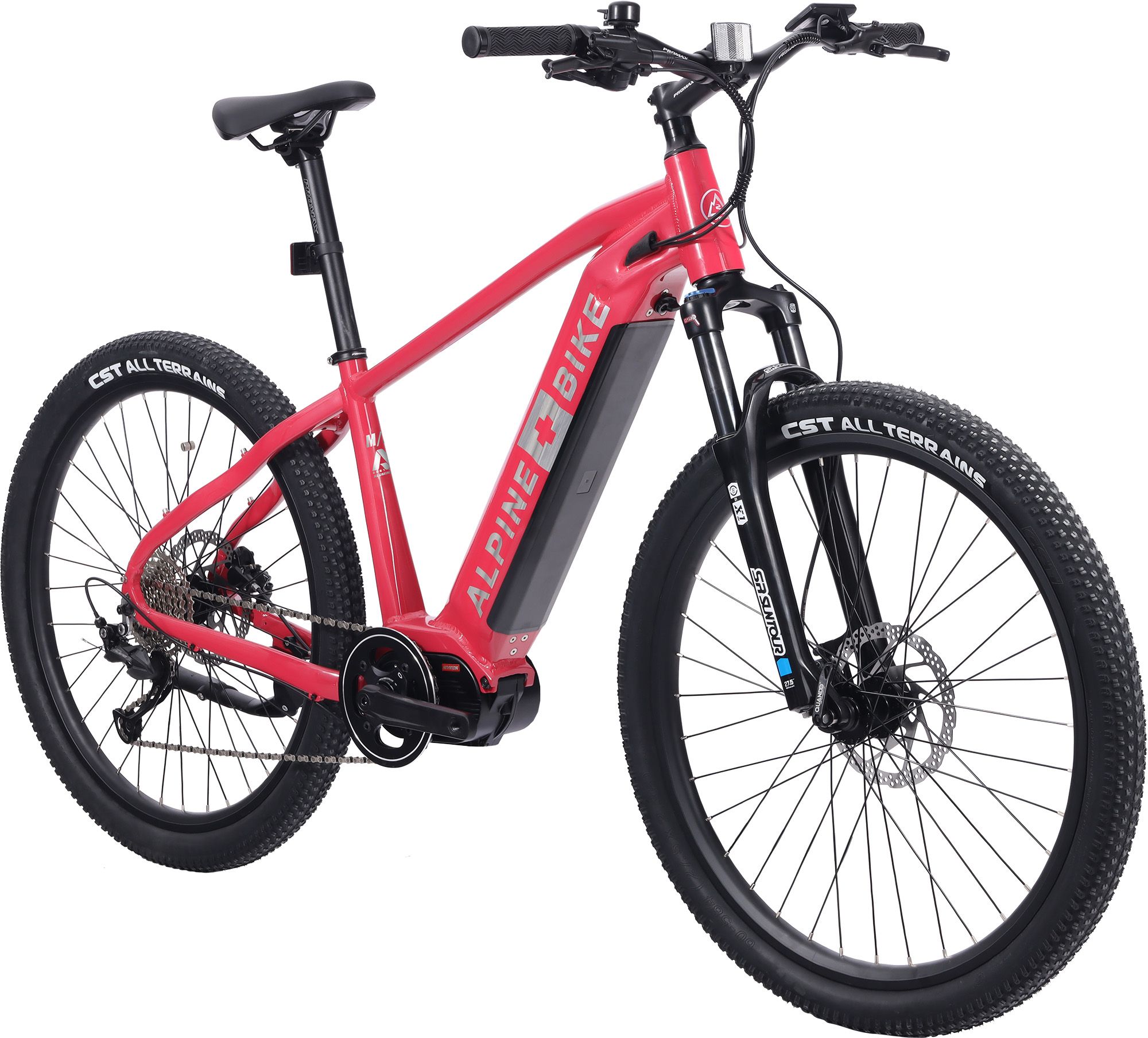 Велосипед Alpinebike Finsteraarhorn Электро МТБ. 27,5. цвет красный