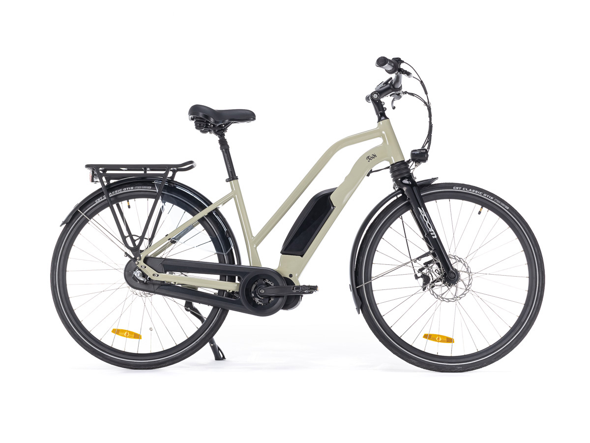 Велосипед электрогибрид Alpinebike Todi  CITY размер M цвет Топленое молоко