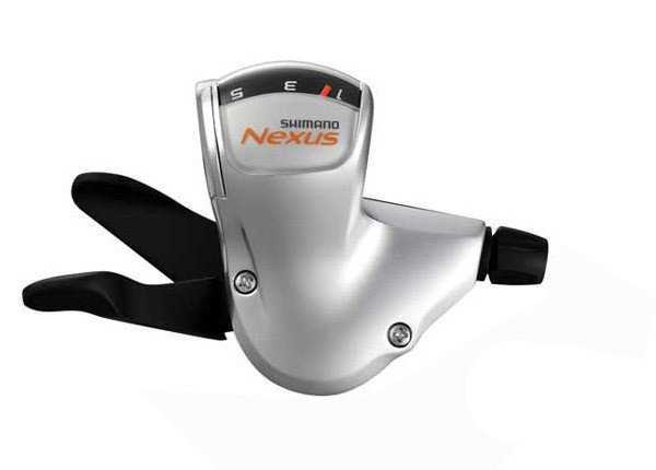 Шифтер Shimano Nexus, 7S50, прав, 7ск, серебро, тр.2280мм, оплетк. 2100мм CJ-NX10, б/уп.