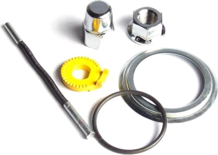 Запчасти Shimano планетарной втулке SG-3C41, штырек:81.85мм, гайки(фланц и колп.) и шайба, пыльник