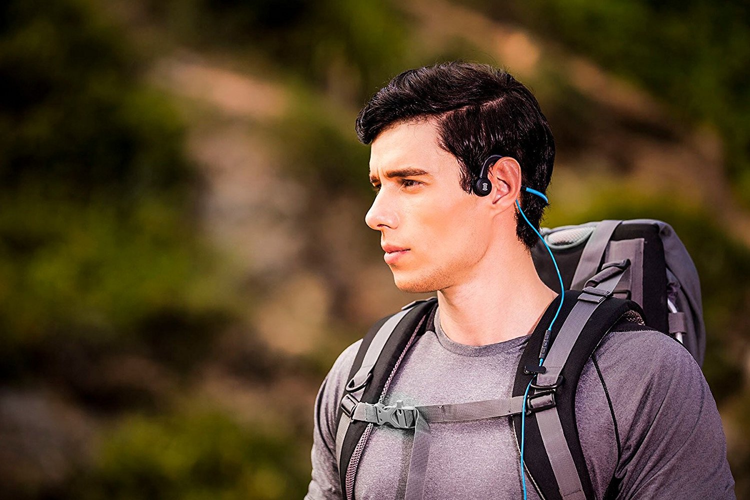 Проводные наушники с костной проводимостью Aftershokz Sportz Titanium