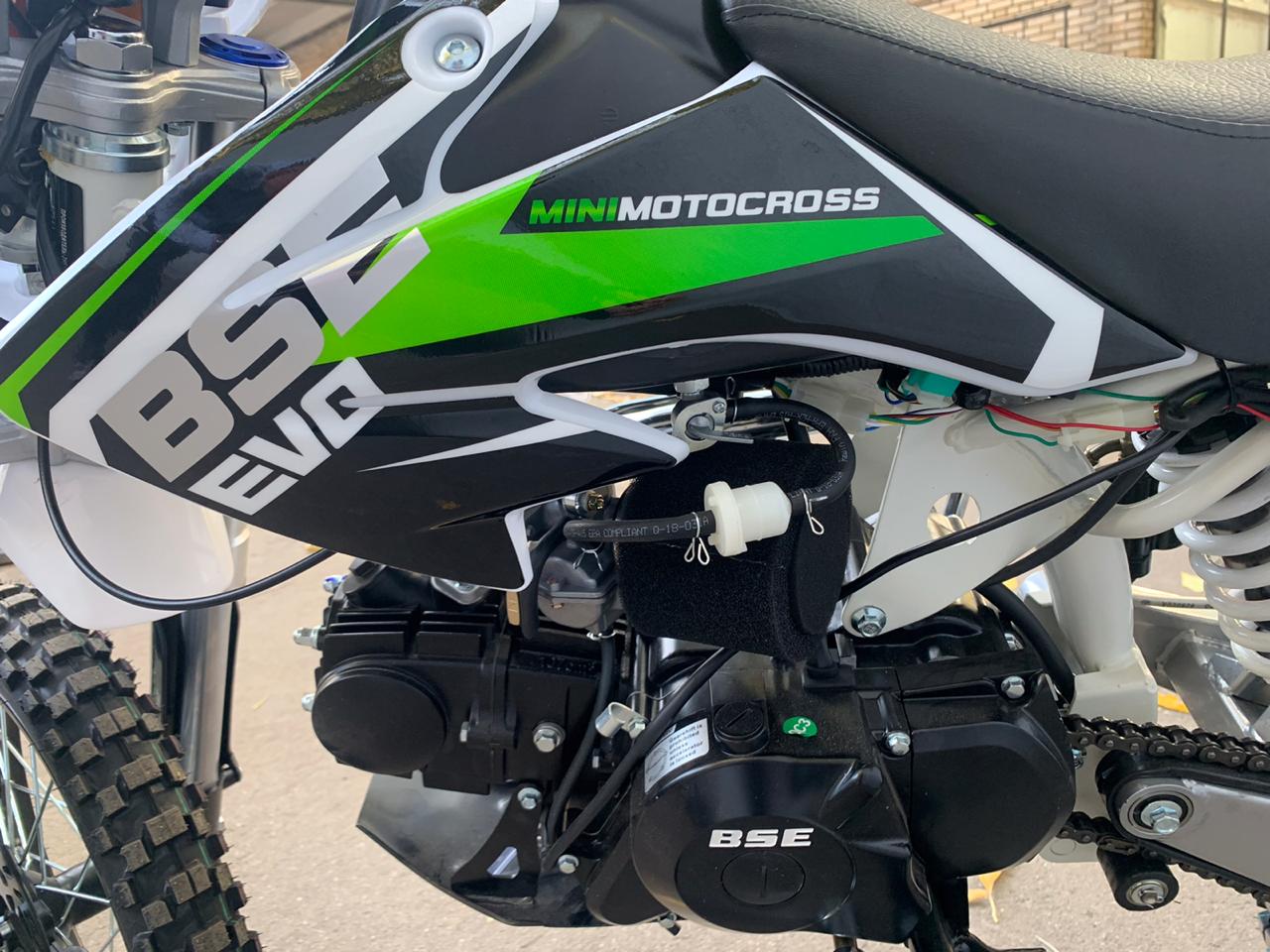 Питбайк BSE EVO 110 E SA 12/10 Green Blade 3 (Полуавтоматическая КПП)