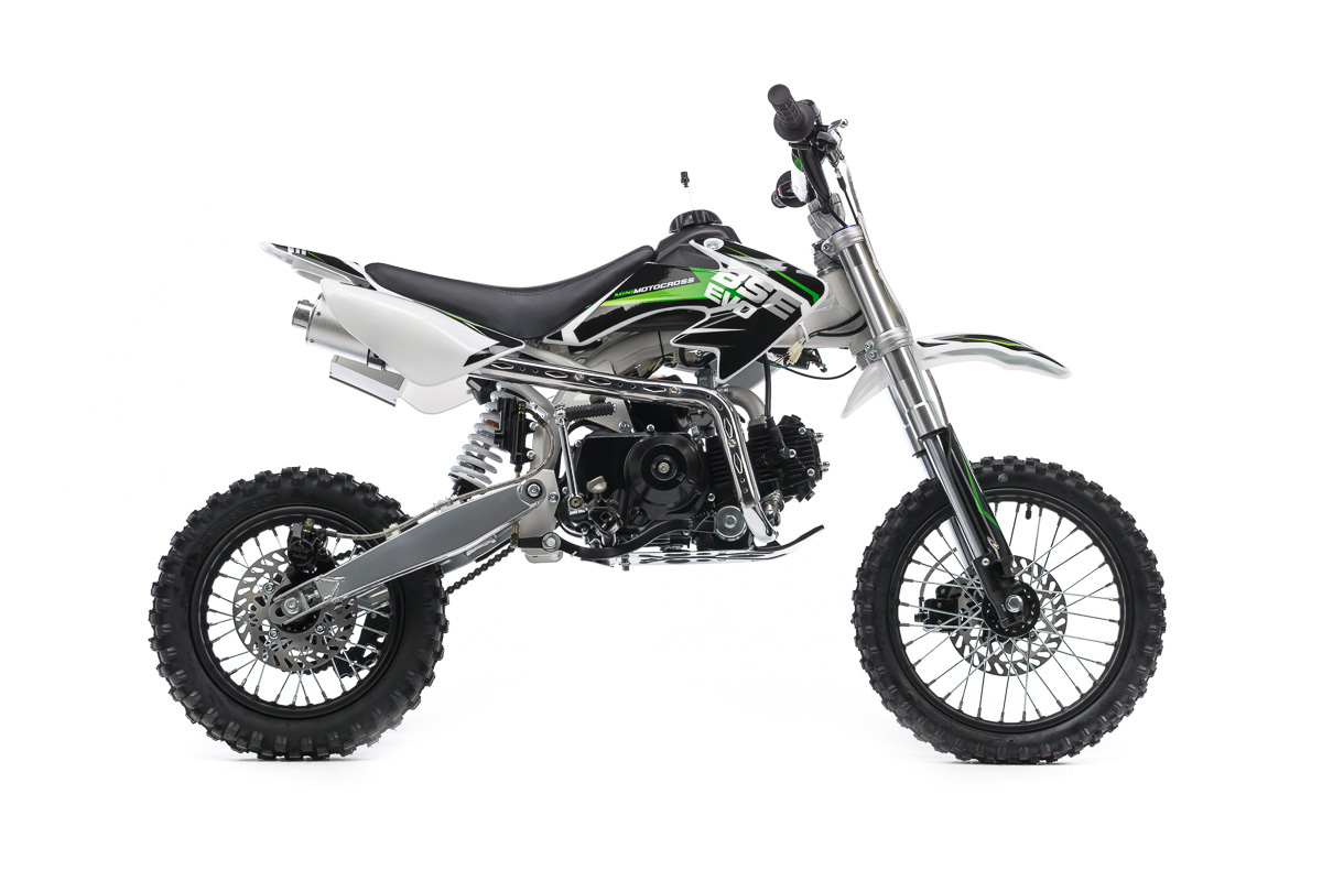 Питбайк BSE EVO 110 E SA 12/10 Green Blade 3 (Полуавтоматическая КПП)
