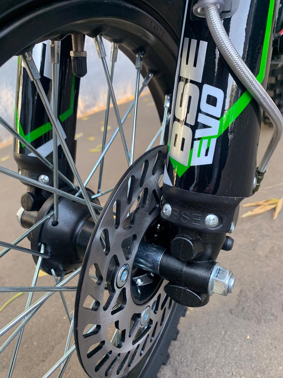 Питбайк BSE EVO 110 E SA 14/12 Green Blade 3 (Полуавтоматическая КПП)