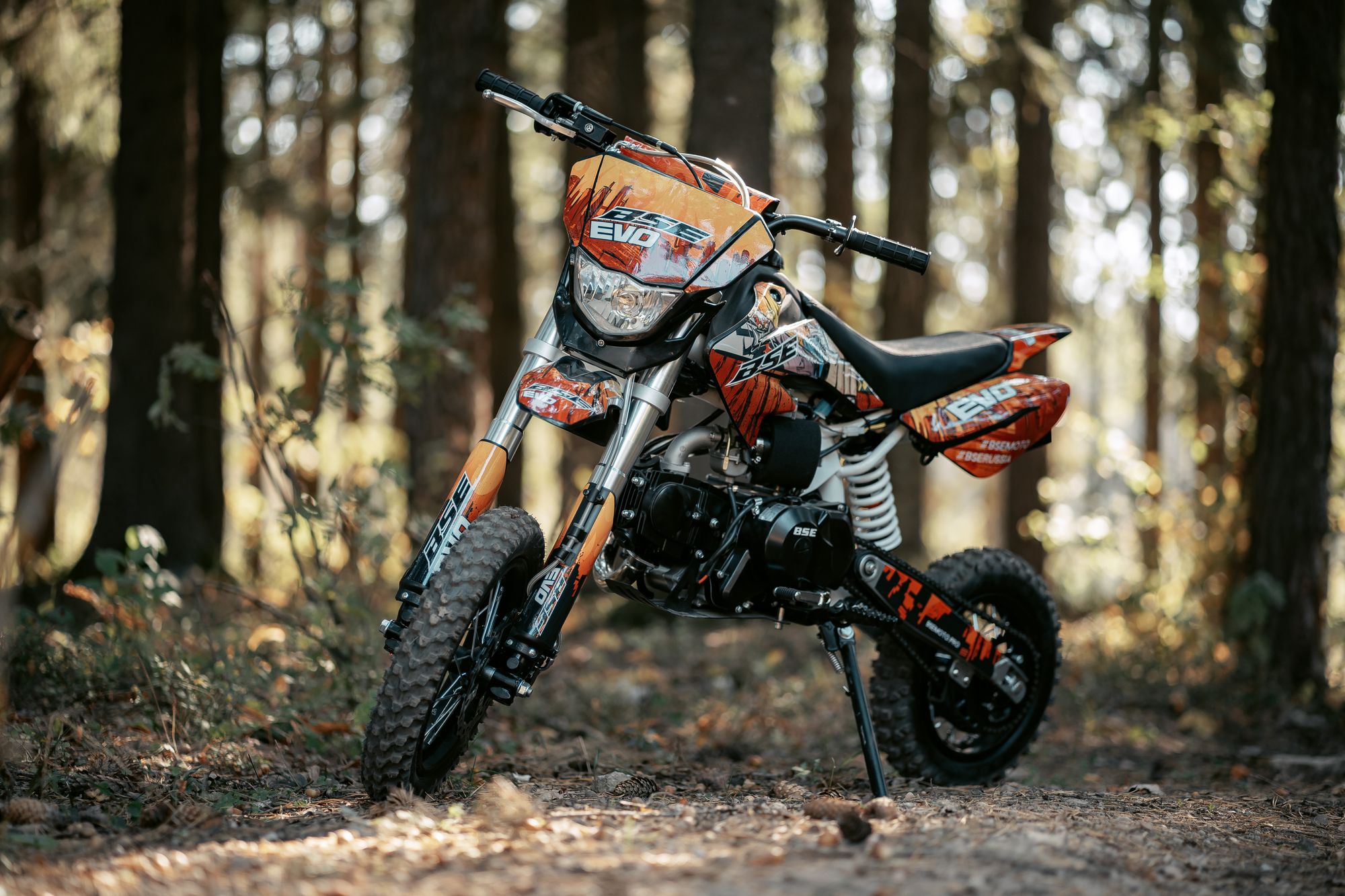 Питбайк BSE EVO 110e Samurai SA - 14/12 (Полуавтоматическая КПП)