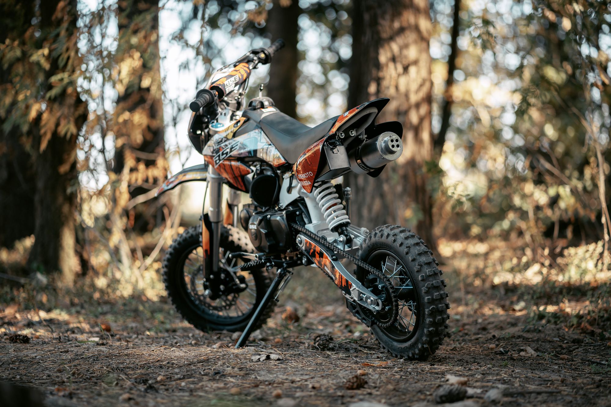 Питбайк BSE EVO 110e Samurai SA - 14/12 (Полуавтоматическая КПП)